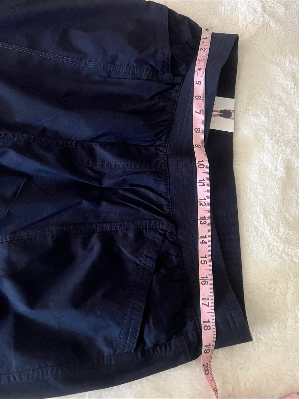 NWT Briggs Navy Elastic-Waist Bermuda Shorts with Roll-Cuff with pocket size XL - Picture 8 of 14
